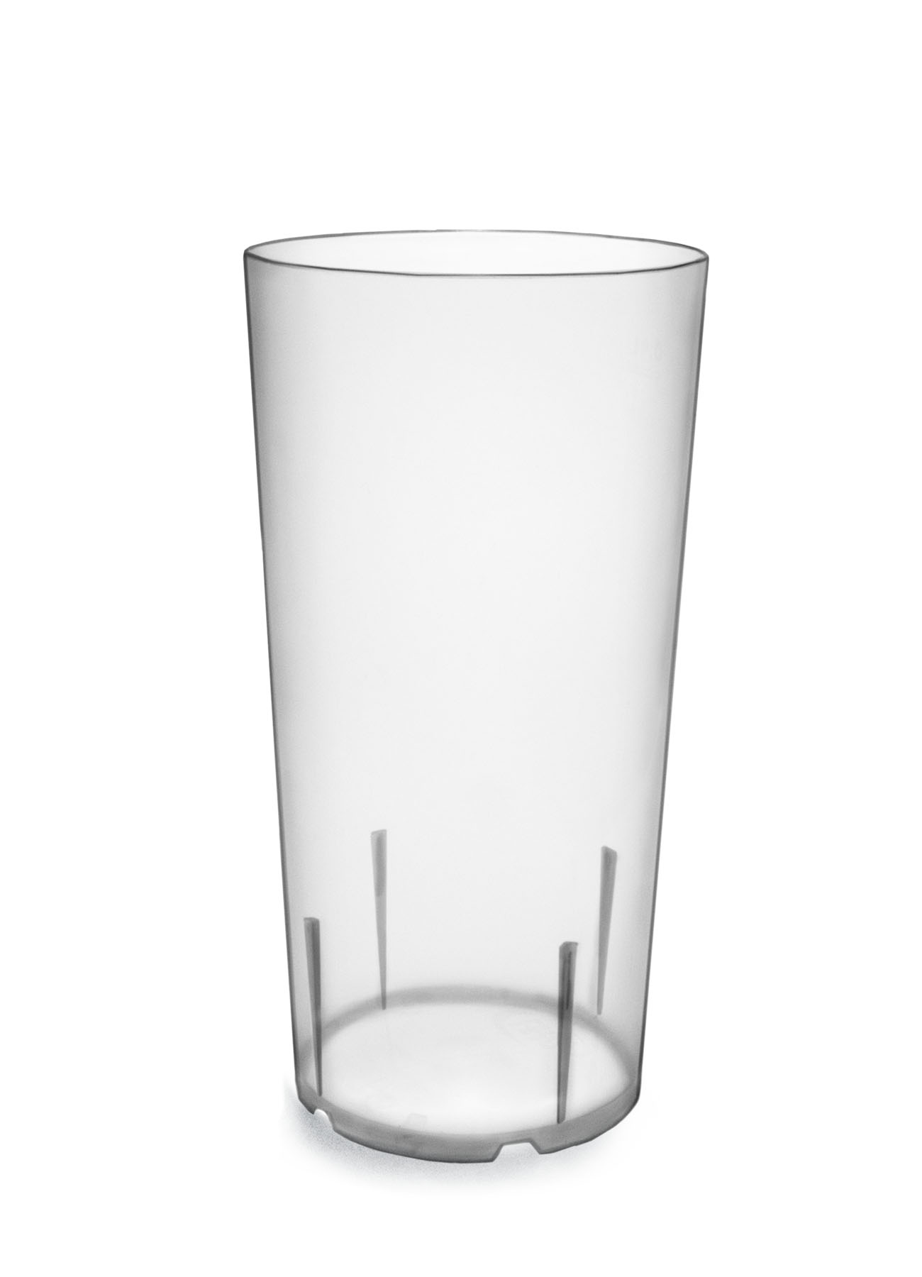Aku, Mehrweg - Trinkbecher 400 ml m. F 0.4 ltr. |-|, Polypropylen, D: 7,6 cm, H: 14,5 cm, Fb. Milchig