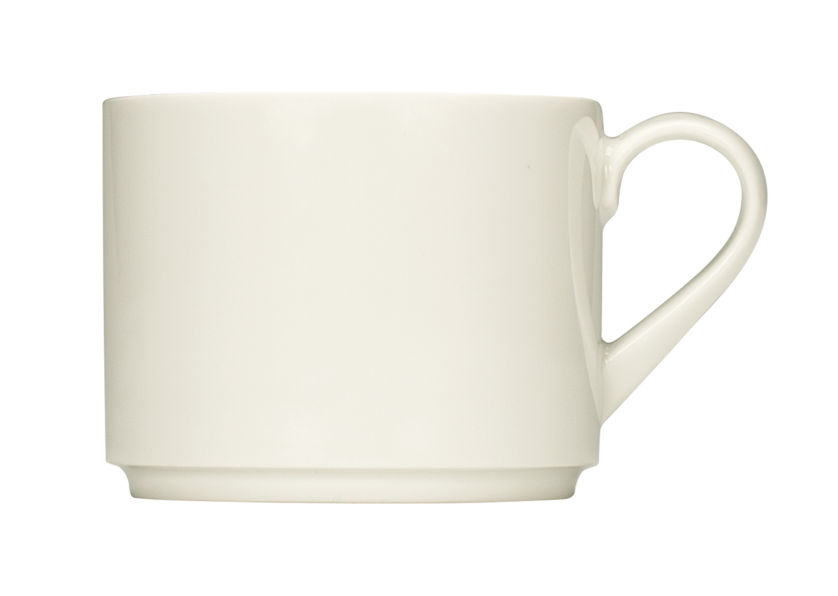 Bauscher, Purity - Tasse-Obere stpb., bonewhite, uni, 0,22 ltr.