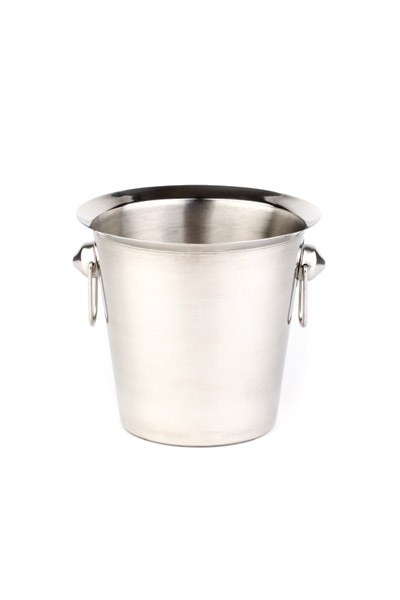 Wein / Sektkühler D: 20 cm, H: 19 cm, I: 3 ltr., Edelstahl, innen matt poliert, mit Ring-Griffen