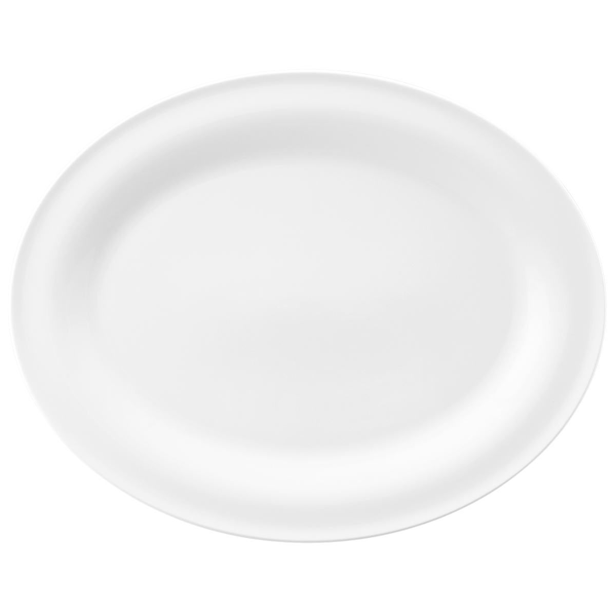 Seltmann Weiden, Community - Platte oval, uni, weiß, 35 cm
