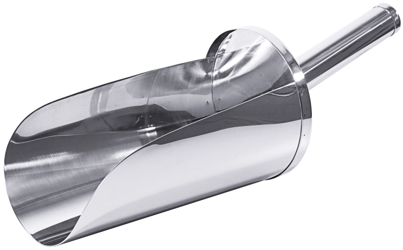 Küchenschaufel mit Hohlgriff, I: 1,8 ltr., D: 14 cm, L: 39,5 cm, Edelstahl