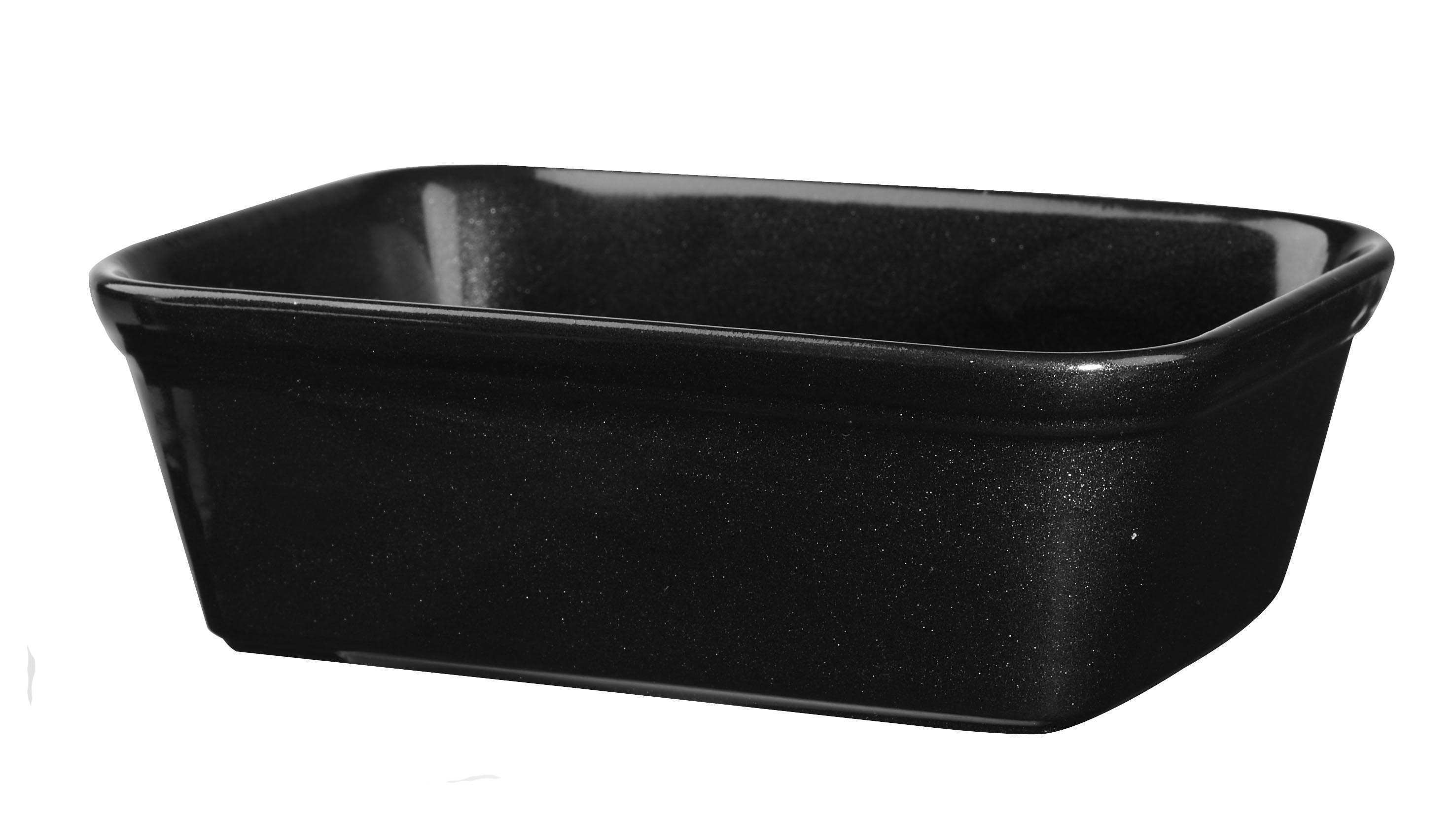 Churchill, Cookware - Auflaufform rechteckig, uni/ schwarz, 16 x 12 x 5 cm/ 0,6 ltr.