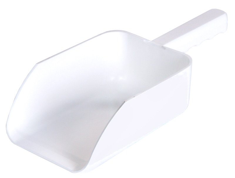 Küchenschaufel weiß, I: 2,7 ltr., 23,5 x 15 cm, L: 36 cm, PS