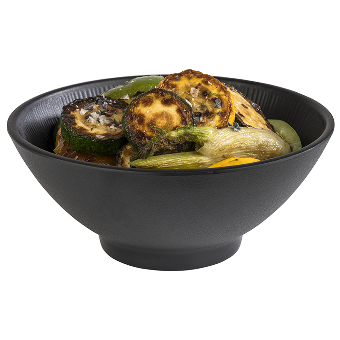 Schale NERO, Melamin, D: 19 cm, H: 8 cm, Fb. schwarz