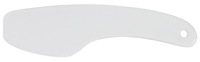 Teigspatel, weißem ABS, 19 x 5 cm