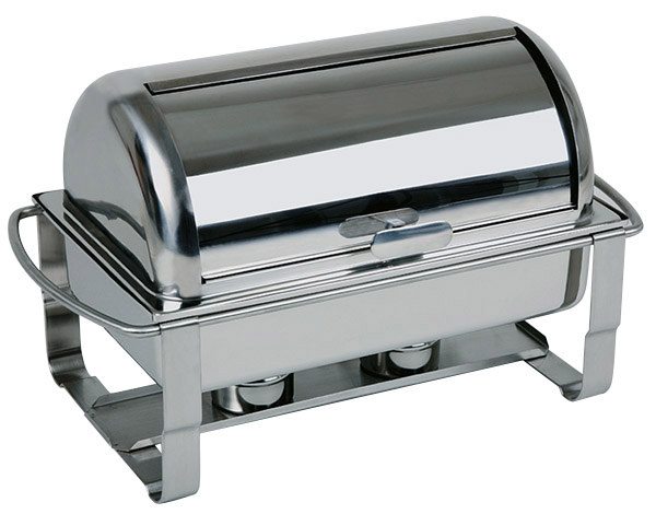 Rolltop-Chafing Dish CATERER 67 x 35 cm, H: 45 cm, I: 9 ltr., Edelstahl, 1 Wasserbecken, Rolltop-Deckel