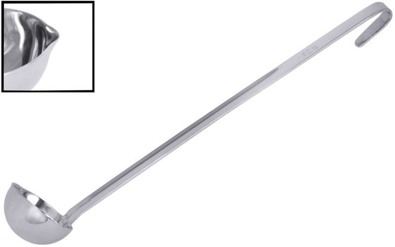 Servierkelle fugenlos, Edelstahl, I: 0,02 ltr., D: 4,5 cm, Stiellänge: 22 cm