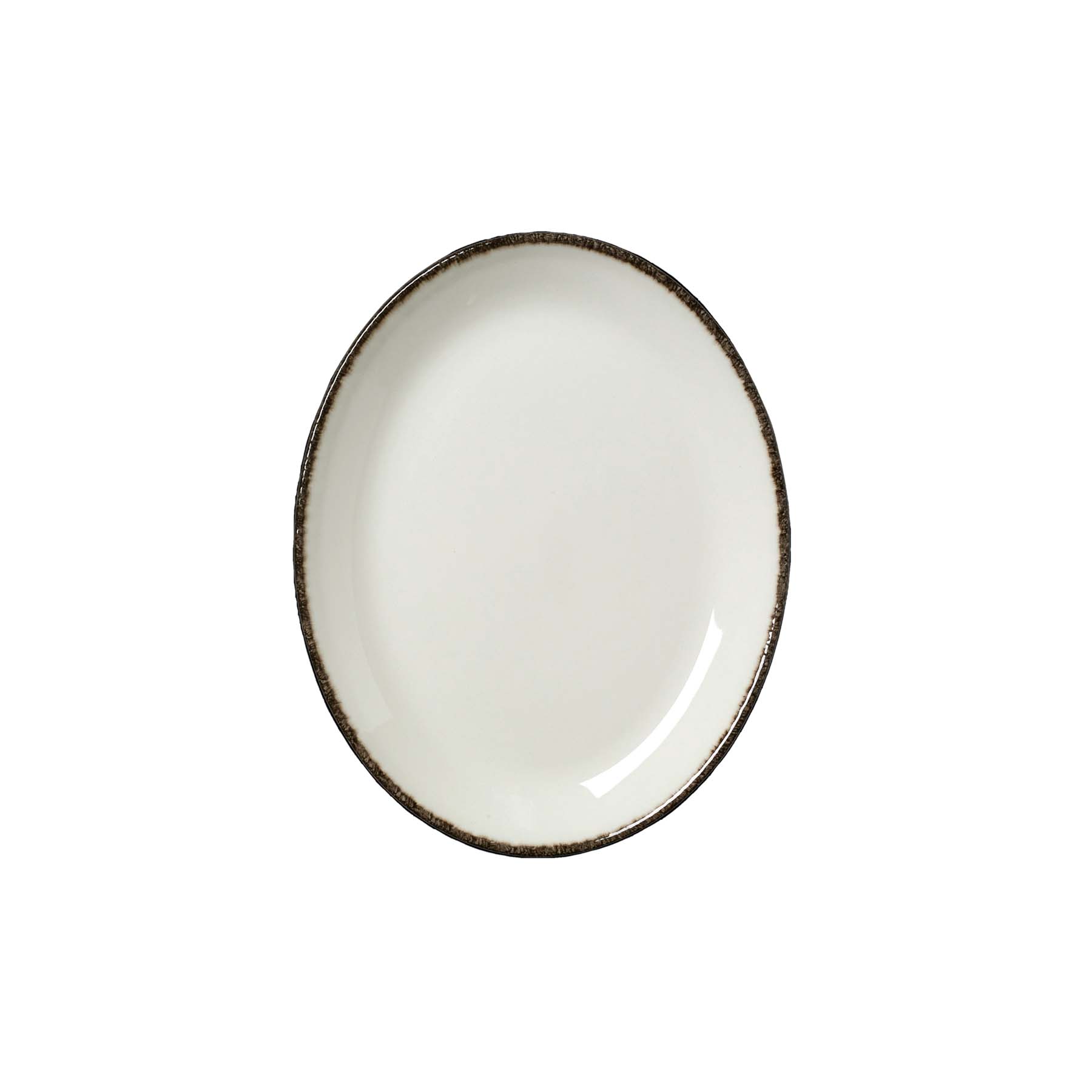 Steelite, Dapple : Charcoal 1756 - Teller oval Coup, 20,2 cm