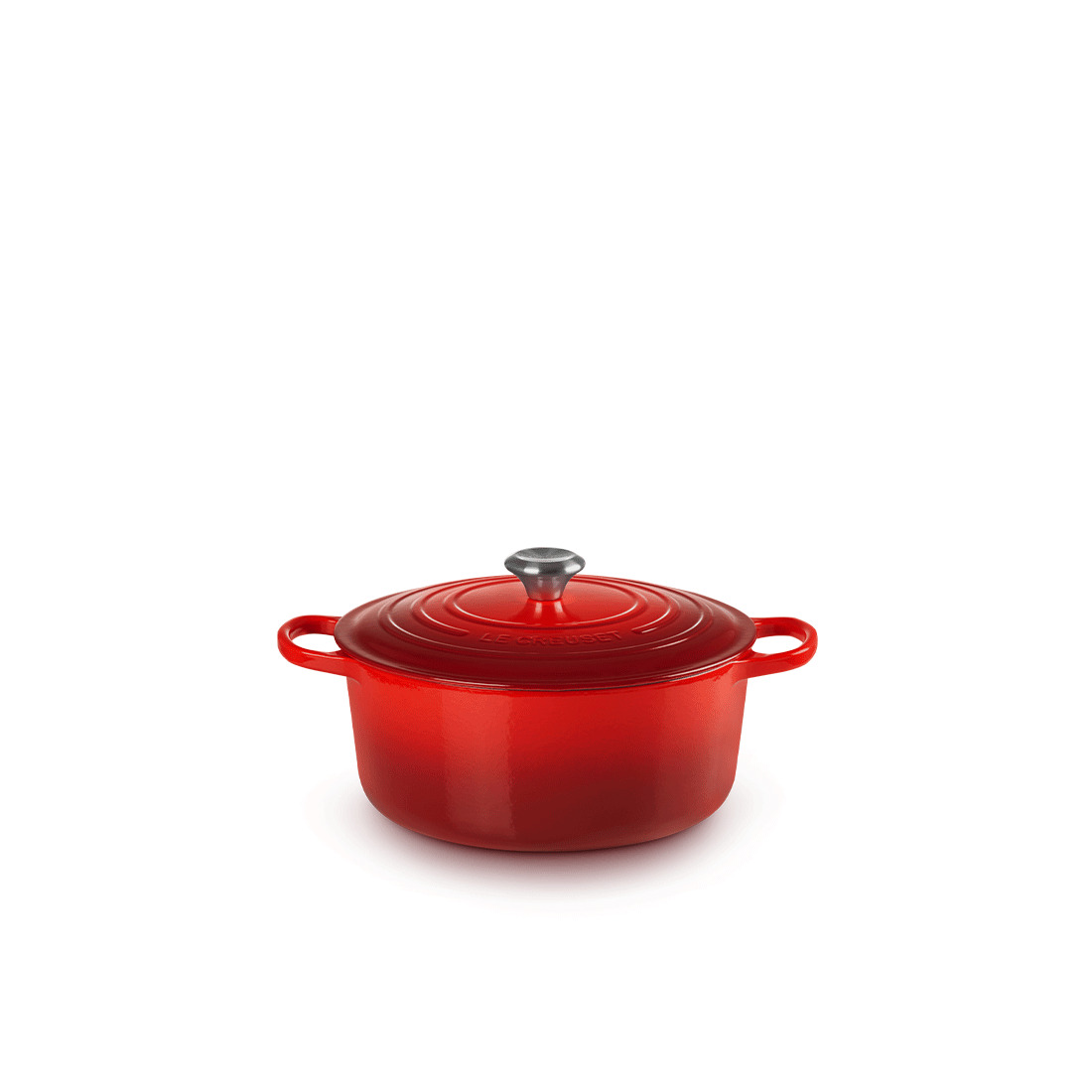 Le Creuset, Gusseisen - Bräter rund Signature, 28 cm/ 6,7 ltr., Fb. Kirschrot