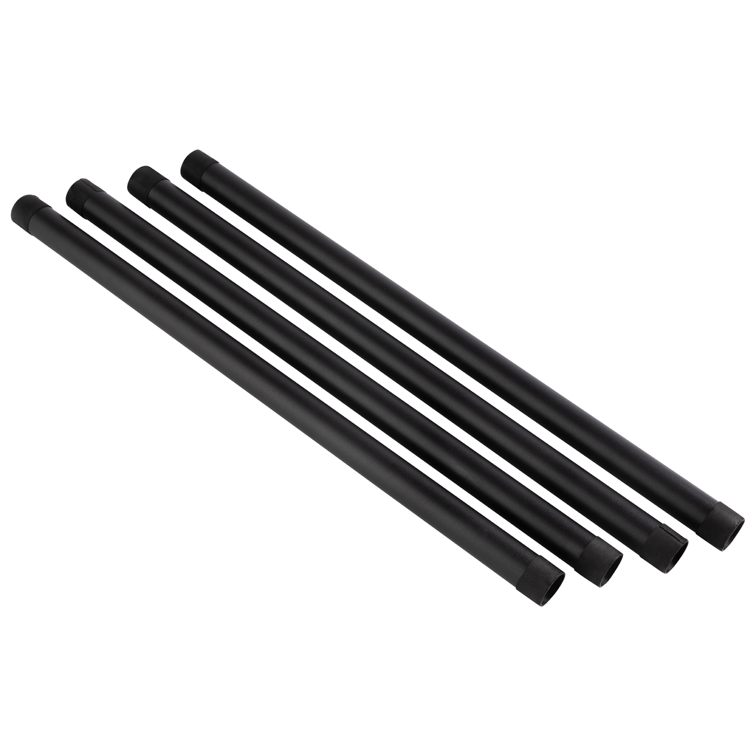 Rohre für Ladestation 17020/ 17021, 4er-Set, Metall, D: 2 cm, H: 43 cm, Farbe: schwarz