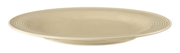 Seltmann Weiden, Beat : Sandbeige - Frühstücksteller rund mit Relief, 23 cm