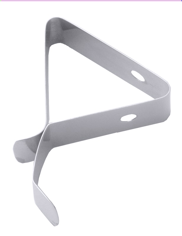 Thermometer Clip, klein, Edelstahl, L: 4 cm