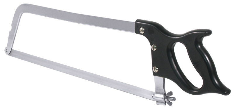 Knochen-/Fleischersäge, Edelstahl, L: 62 cm, Klingenbreite: 2 cm, Klingenlänge: 45 cm