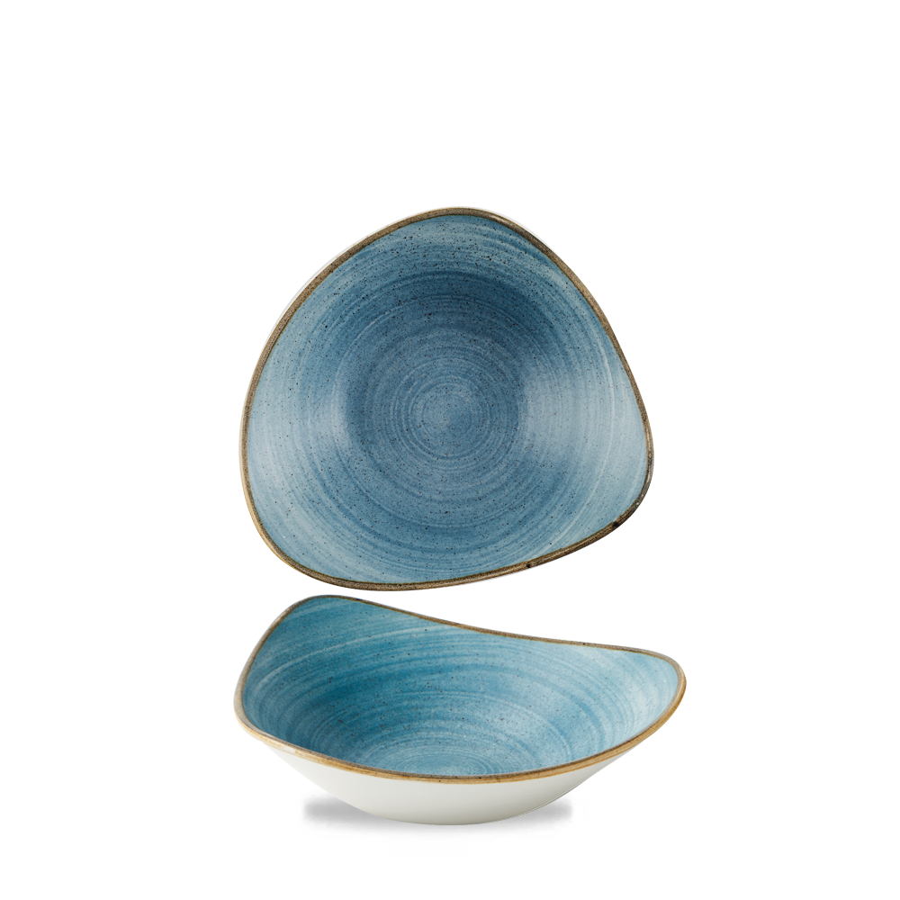 Churchill, Stonecast Raw : Teal Vellum - Schale dreieckig, 23,5 cm/ 0,6 ltr.