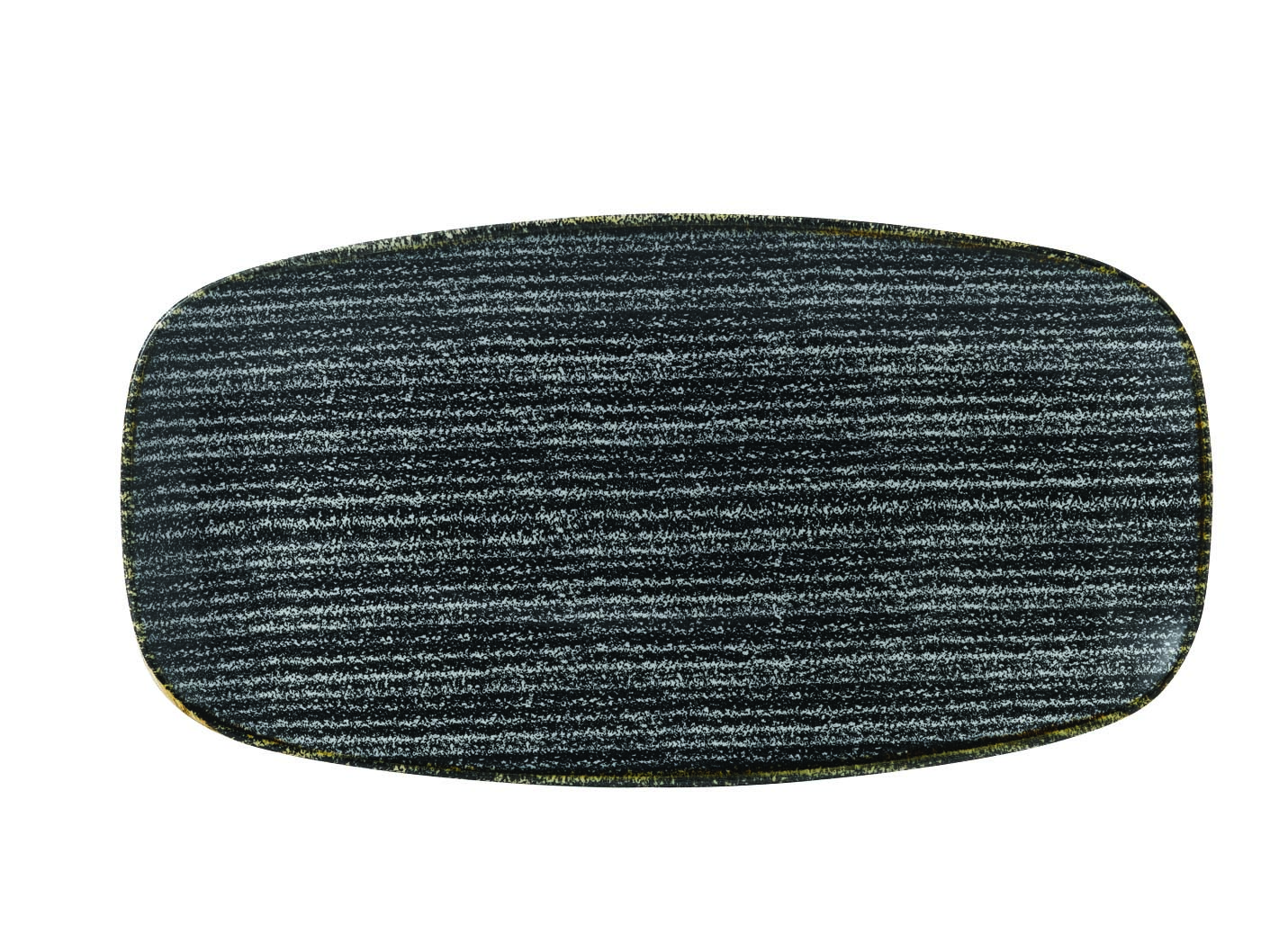 Churchill, Homespun : Charcoal Black - Chefs Platte rechteckig 29,8 x 15,3 cm