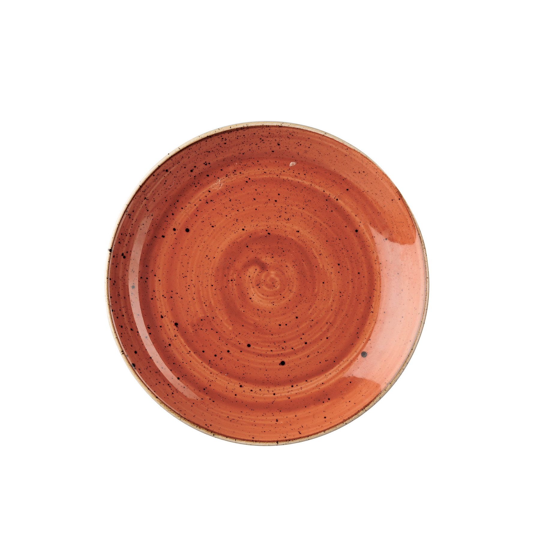 Churchill, Stonecast : Spiced Orange - Teller flach Coup, 21,7 cm