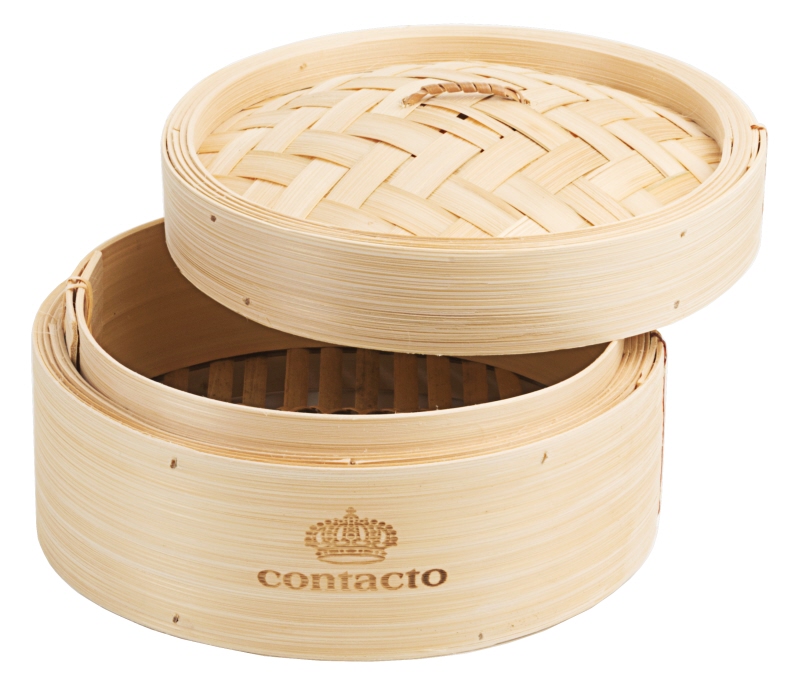 Dampfgarkorb, Bambus, D: 17,5 cm, H: 9 cm