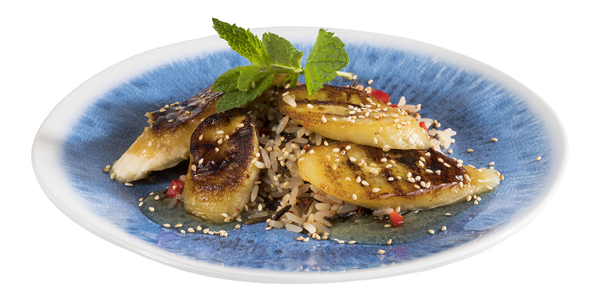 Teller BLUE OECEAN, Melamin, D: 21,5 cm, H: 2 cm, innen: Dekor, blau außen: weiss