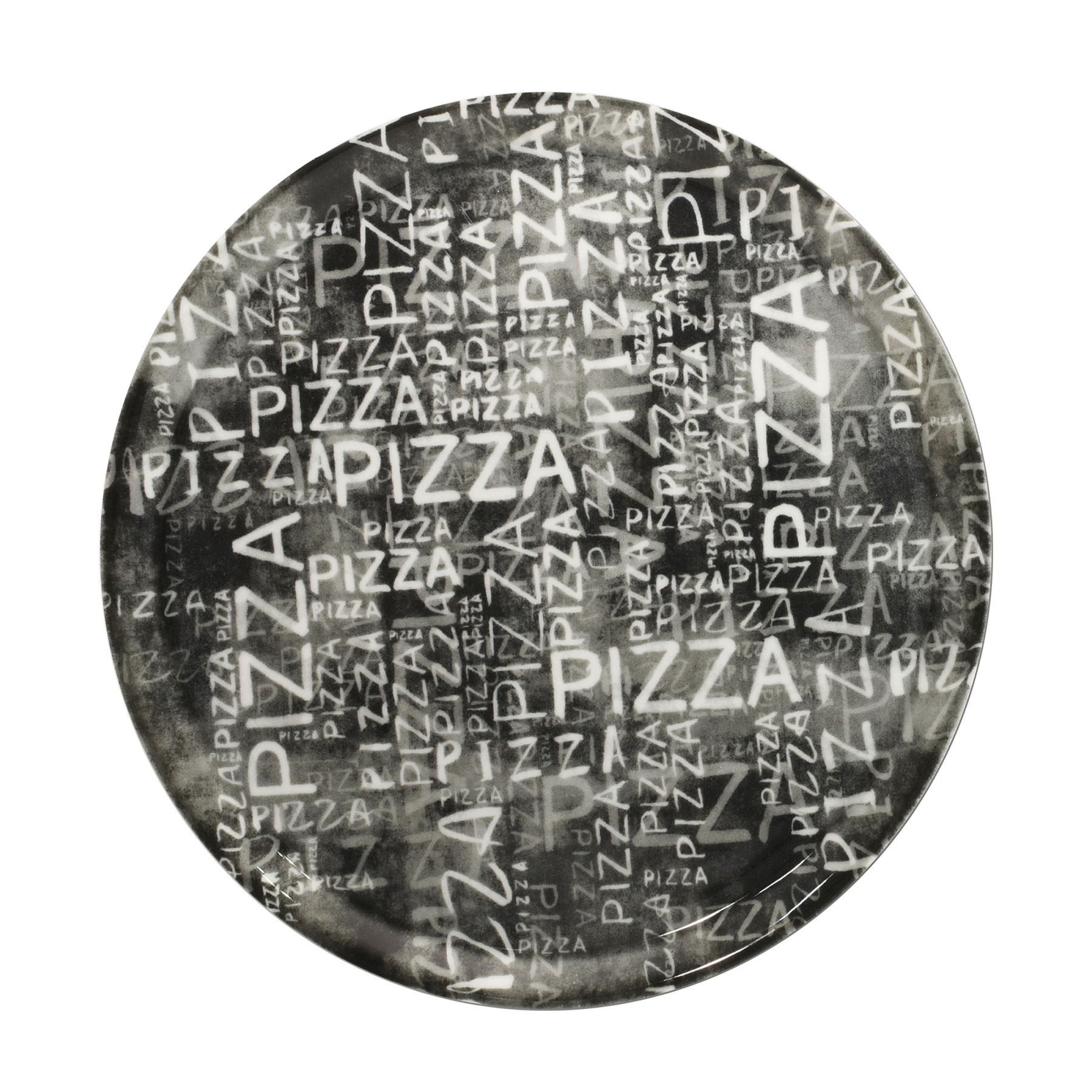 Saturnia, Napoli : Dekor Black & White - Pizzateller rund, 31 cm
