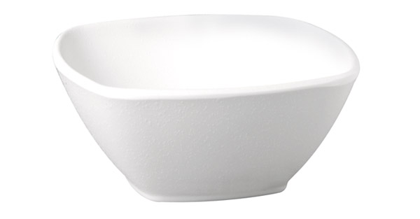 Schale ZEN 17,5 x 17,5 cm, H: 7 cm, 0,5 ltr., Melamin, schwarz, Steinoptik