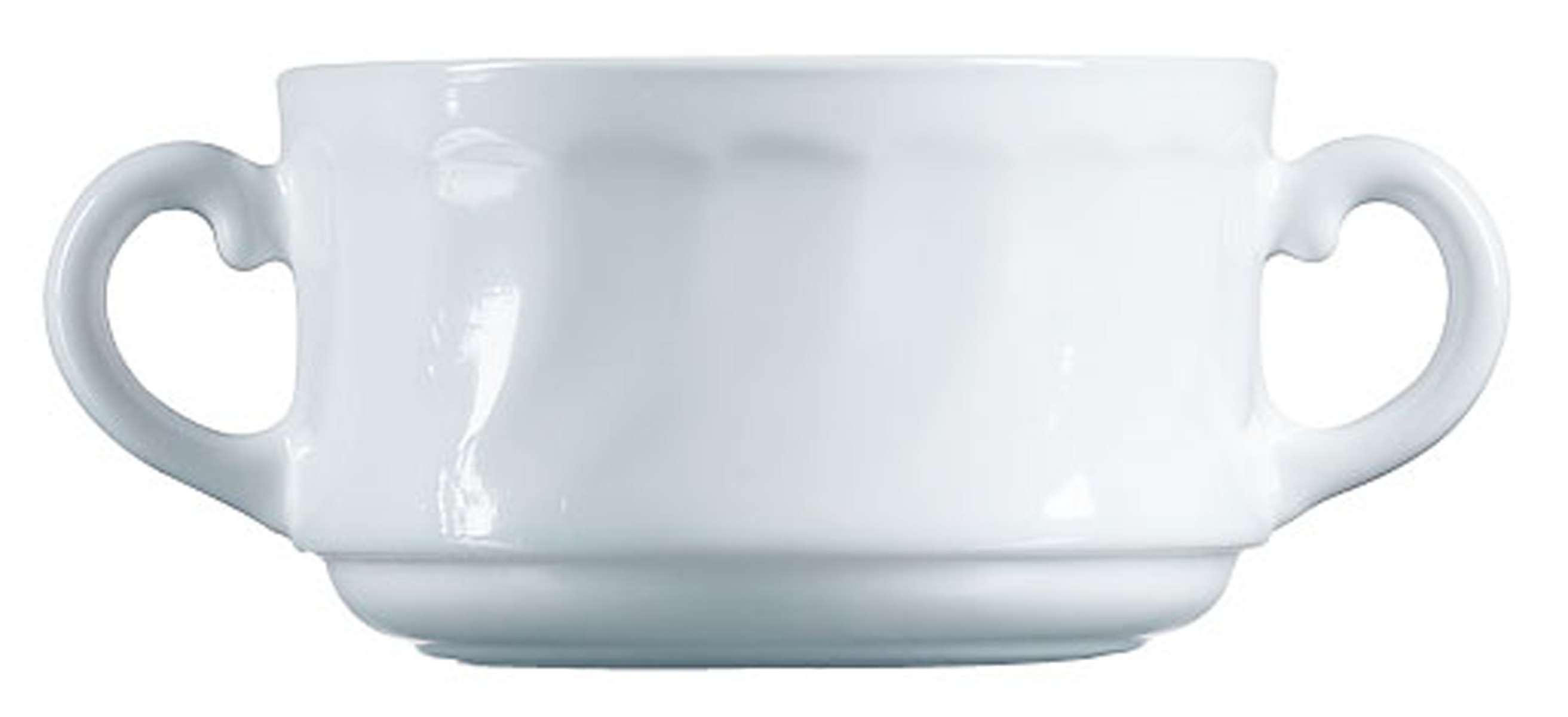 Arcoroc, Trianon - Suppen-Obere stpb., uni, weiss, 0,32 ltr.