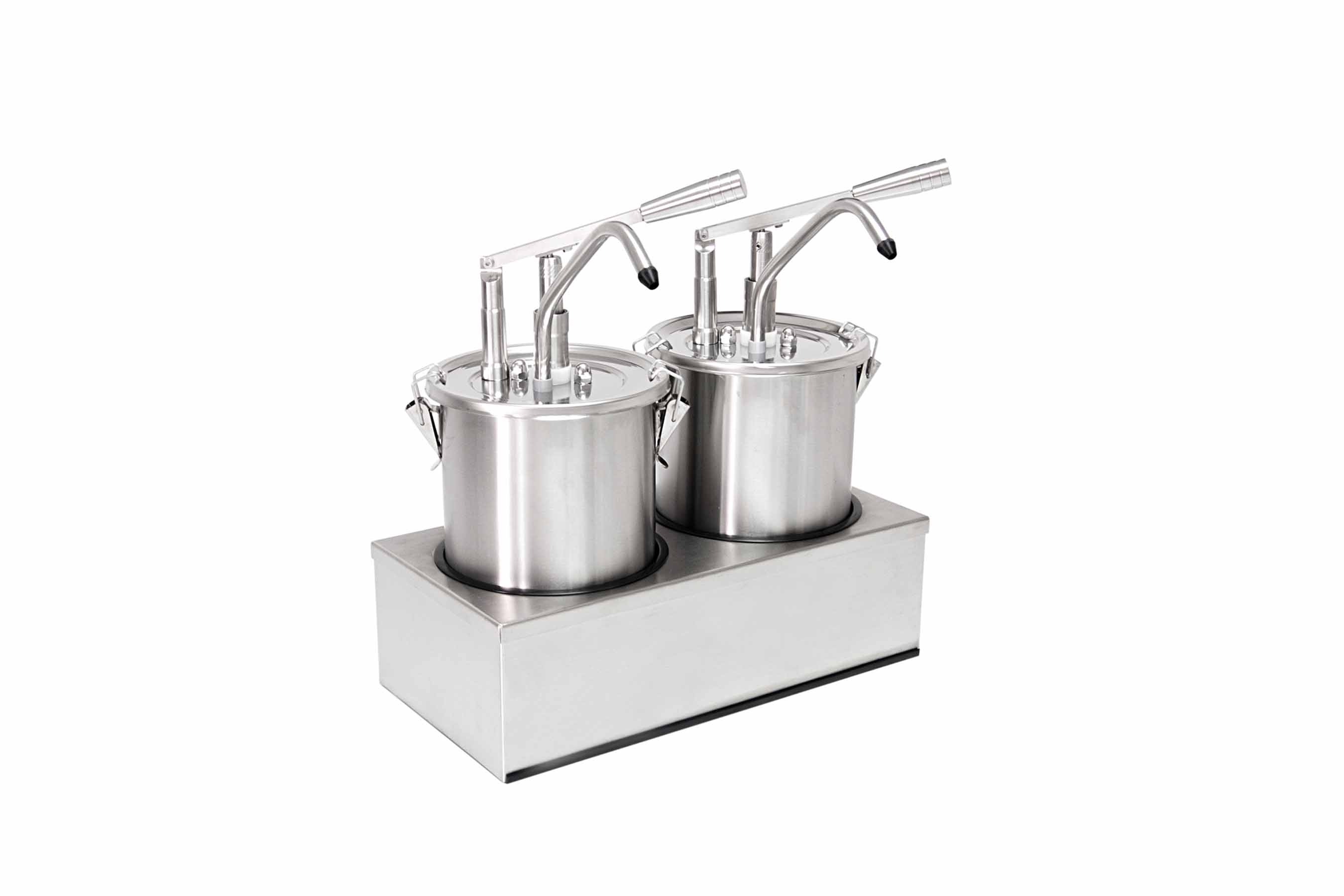 Dosierspender rund D: 180 mm, 2-fach, Inh. 2 x 5 ltr., 405 x 205 x 421 mm