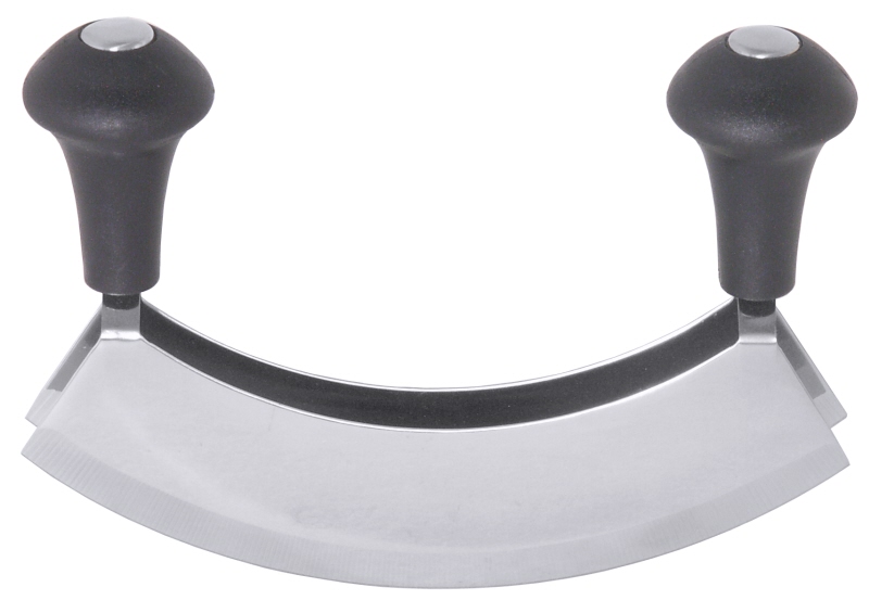 Doppel-Wiegemesser, Edelstahl, L: 17,5 cm, B: 3,7 cm, H: 12 cm