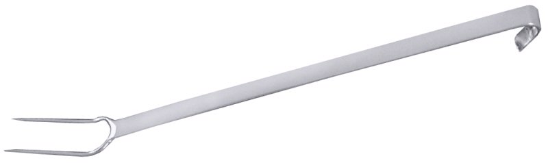 Kessel-/Fleischgabel, Edelstahl, Zinken: 9,5 cm, L: 60 cm