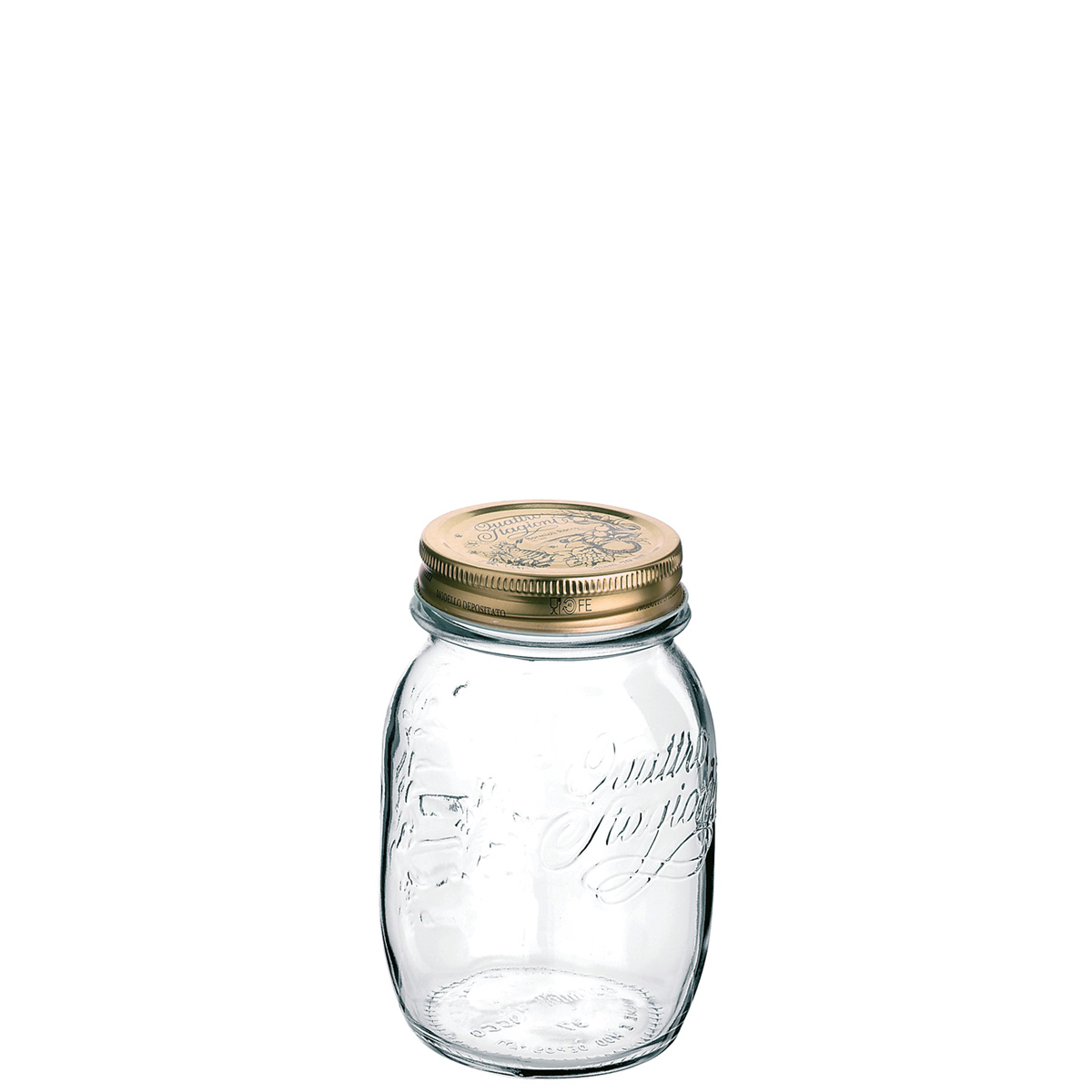 Bormioli, Quattro Stagioni - Einmachglas trspt., 13,6 cm/ 0,50 ltr.