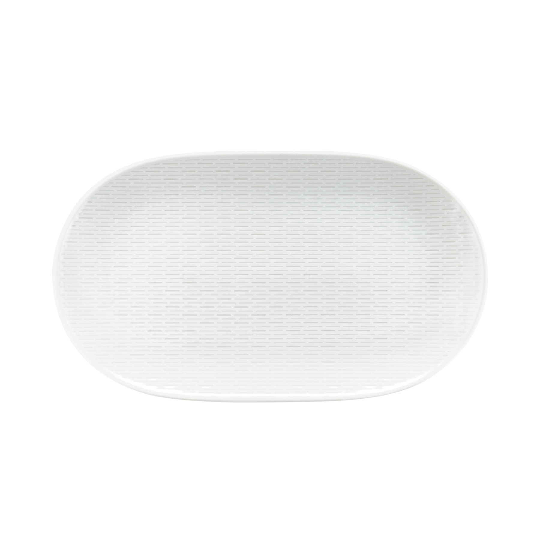 Bauscher, Scope : Linea - Platte oval coup, relief, 32,5 x 18,8 cm