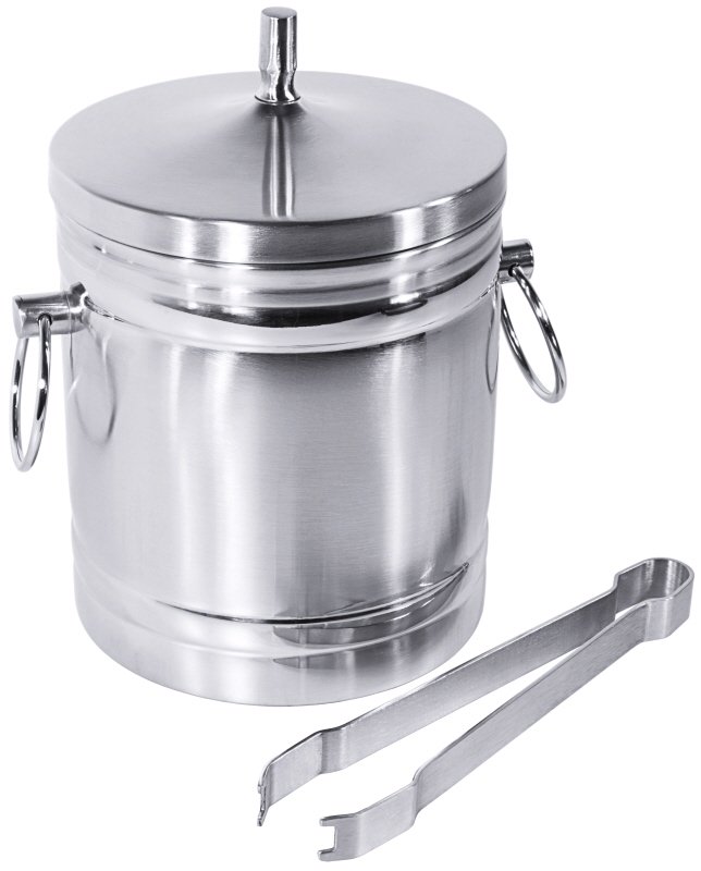 Eiseimer, doppelwandig, Edelstahl, I: 2 ltr., D: 15,5 cm, H: 21,5 cm