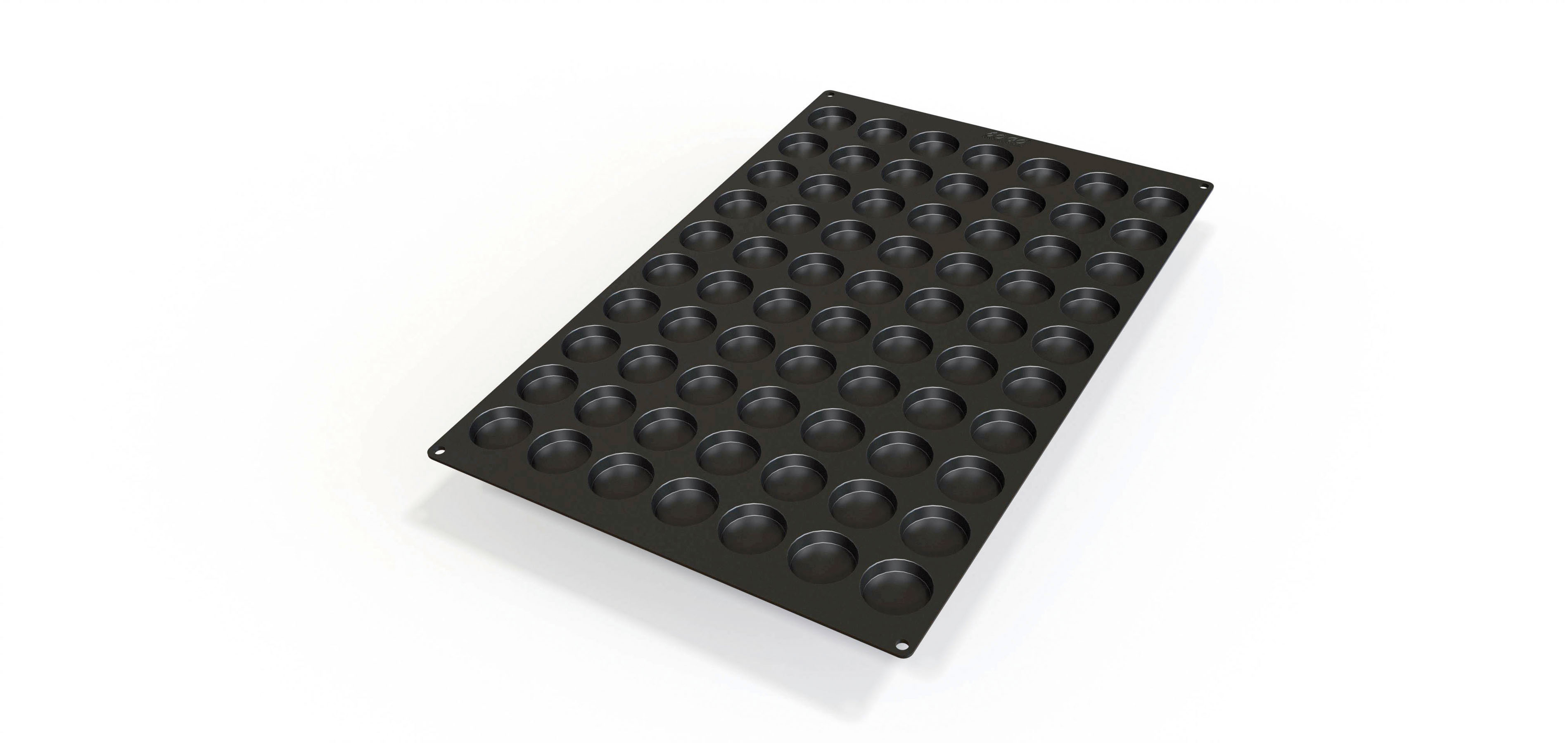 Silikon - Backform 400 x 600 mm, Florentiner Mini, 70 x15 ml, D: 45 mm, H: 10 mm