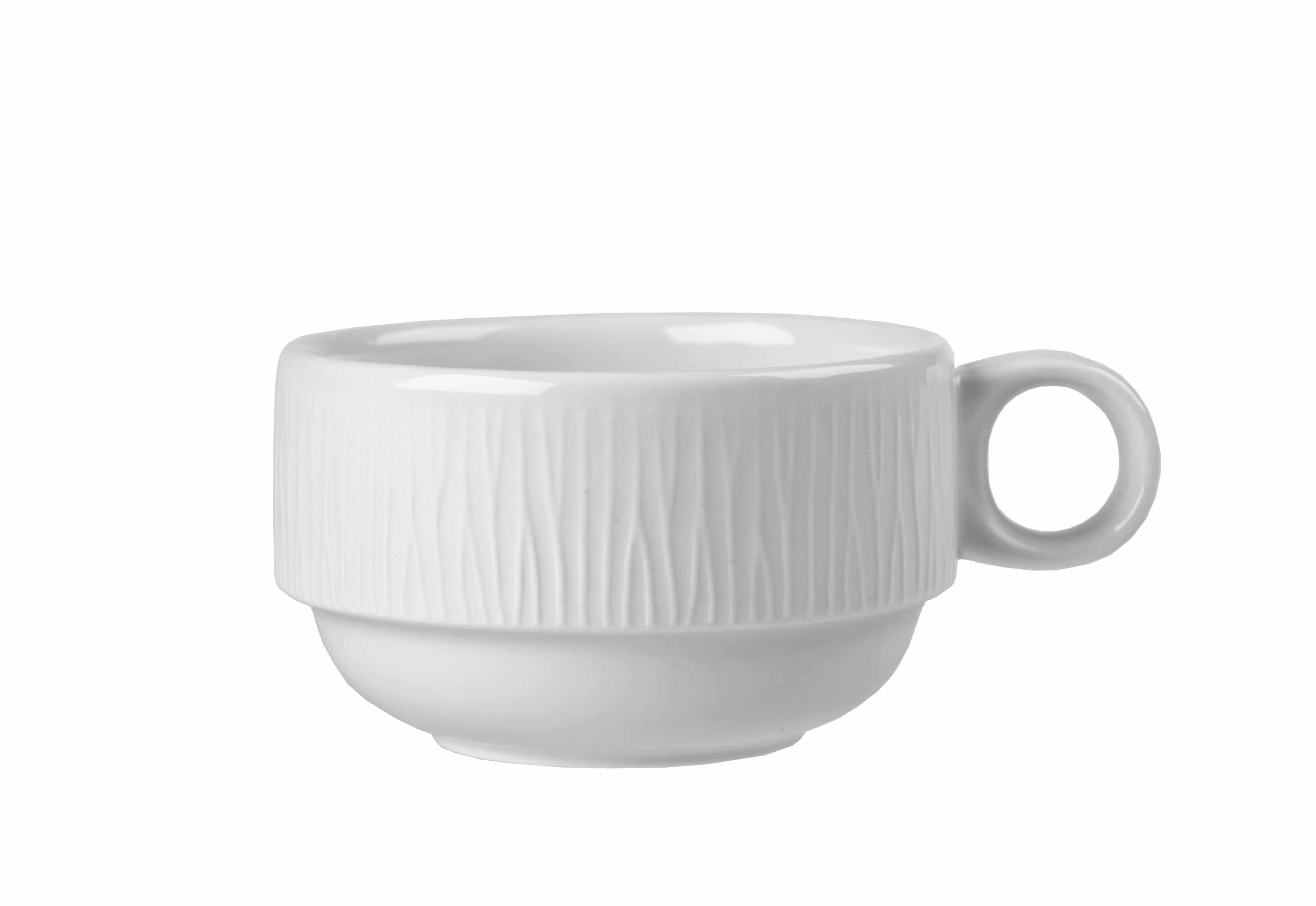 Churchill, Bamboo - Kaffee- Obere stapelbar, uni/ weiss, 0,20 ltr.