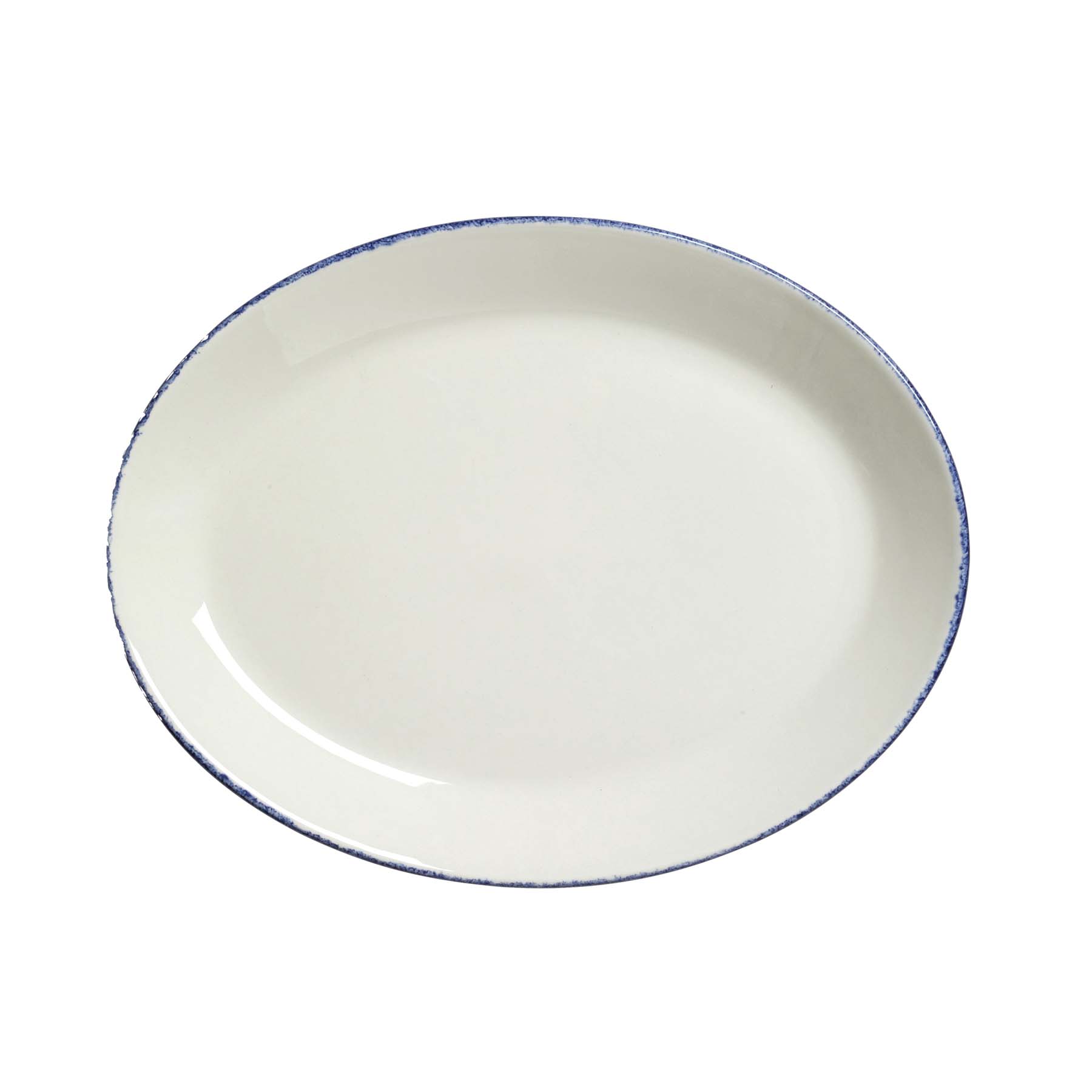 Steelite, Dapple : Blue 1710 - Teller oval Coup, 28 cm