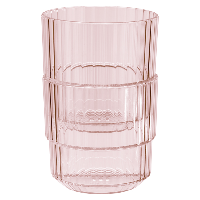 Trinkbecher Linea, Tritan, D: 8,5 cm, H: 8 cm, I: 220 ml, Farbe: light pink