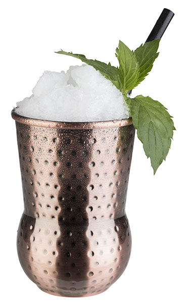 Becher JULEP MUG, Edelstahl, D: 8 cm, H: 11,5 cm, I: 0,4 ltr., Farbe: copper-antique-hammered