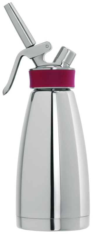 Sahnespender, doppelwandig, EdSt., I: 0,5 ltr., D: 10 cm, H: 26 cm