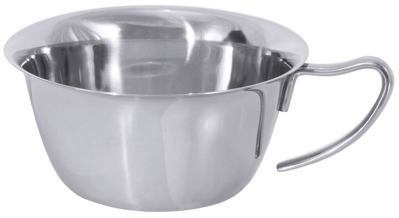 Bouillontasse, glatter Schüttrand, Edelstahl, I: 0,3 ltr., D: 11,5 cm, H: 5,5 cm
