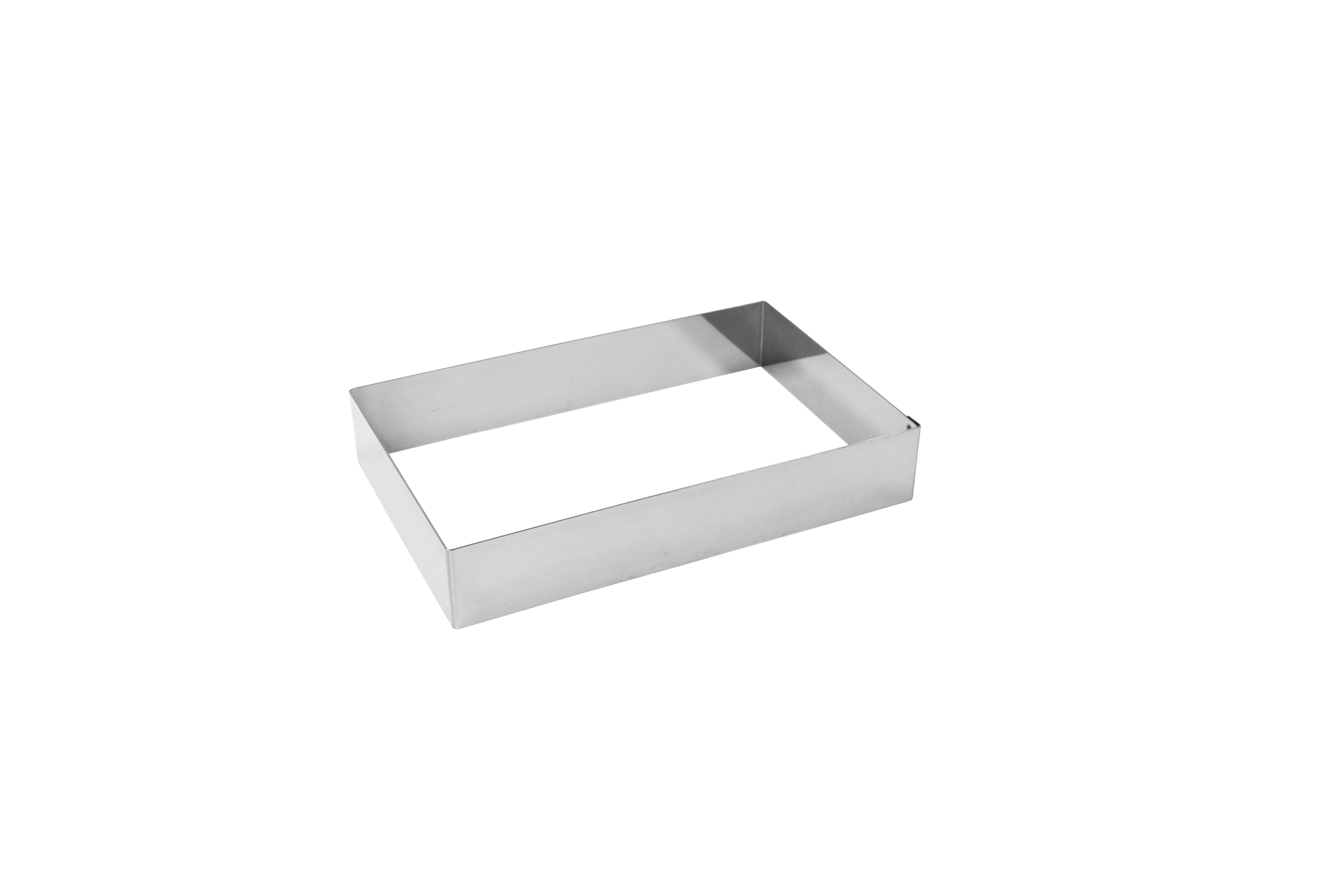 Tortenring Rechteck, Edelstahl, 18 x 28 x 5 cm