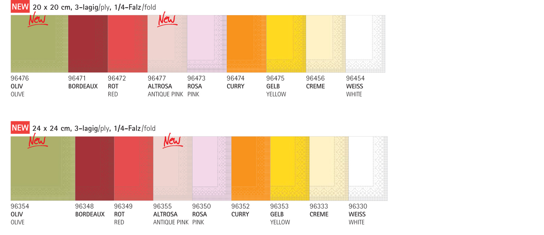 Cocktail Servietten - BASIC UNI Tissue