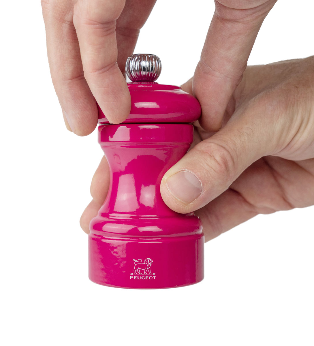 Peugeot : Bistrorama - Pfeffermühle, manuelle Holz-Mühle, Größe: 10 cm, Farbe: bonbonrosa