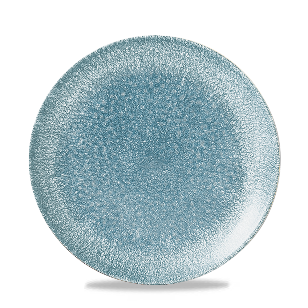 Churchill, Raku : Topaz Blue - Teller flach Coup, 21,7 cm