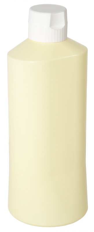 Quetschflasche crèmeweiß, I: 1 ltr., D: 9,5 cm, H: 25,5 cm, PE