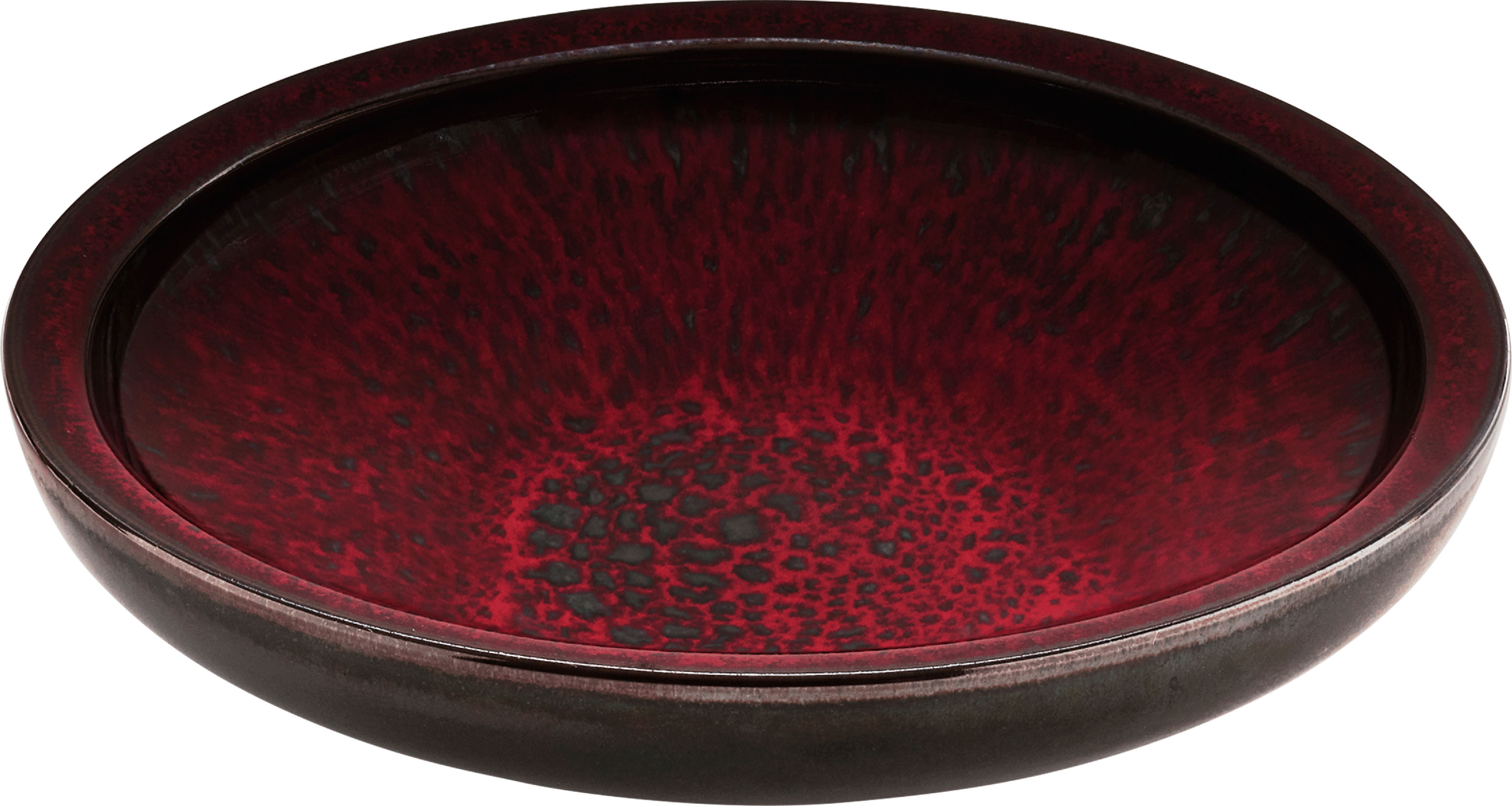 Playground, Steinzeug - GLOW : Teller, tief coup rund, 18 x 4,1 cm/ 0,38 ltr.