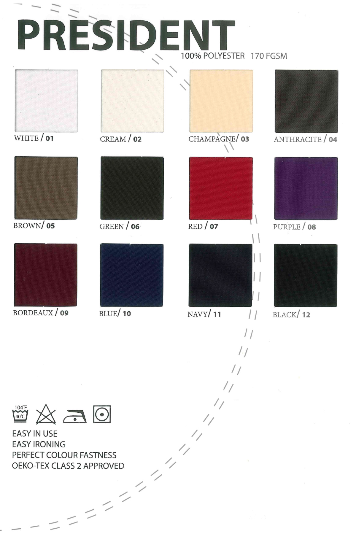 Festzeltgarnitur Arcade, 3-teilig, President 170 g/ m²