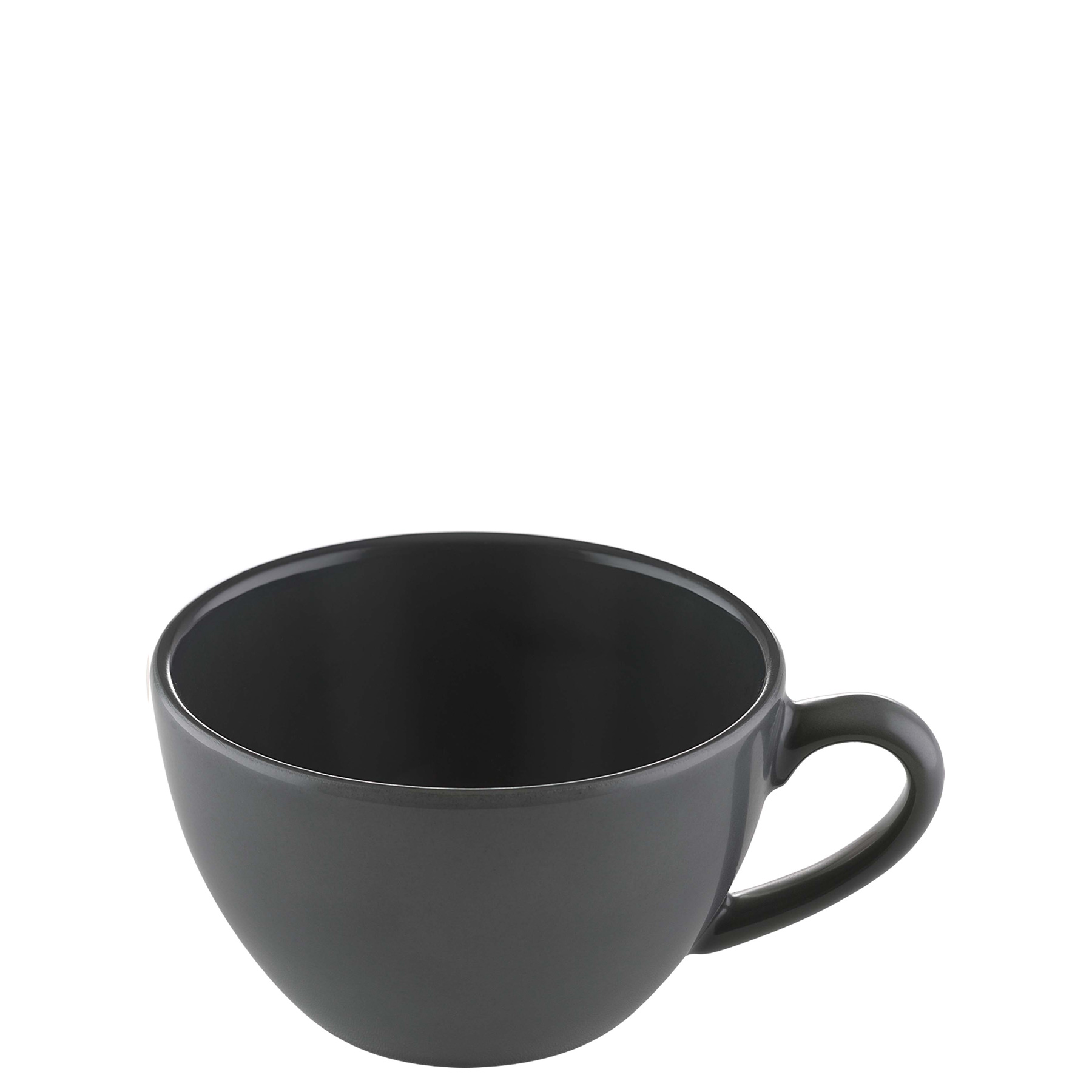 Bauscher, Sandstone : Dekor 700560 Dark Gray Uni - Kaffee-Obere nieder 0,18 ltr.