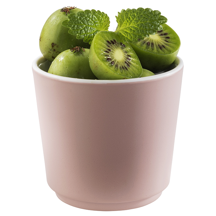 Schale HAPPY BUFFET, D: 6,5 cm, H: 6 cm, 0,15 Liter, Melamin, innen weiß, außen altrosa