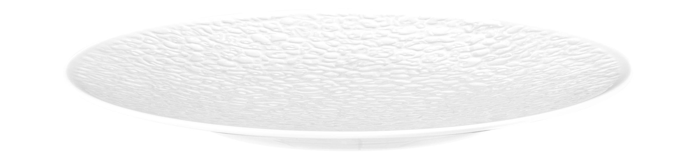 Seltmann Weiden, Nori : Weiss - Frühstücksteller flach, Vollrelief, 21 cm