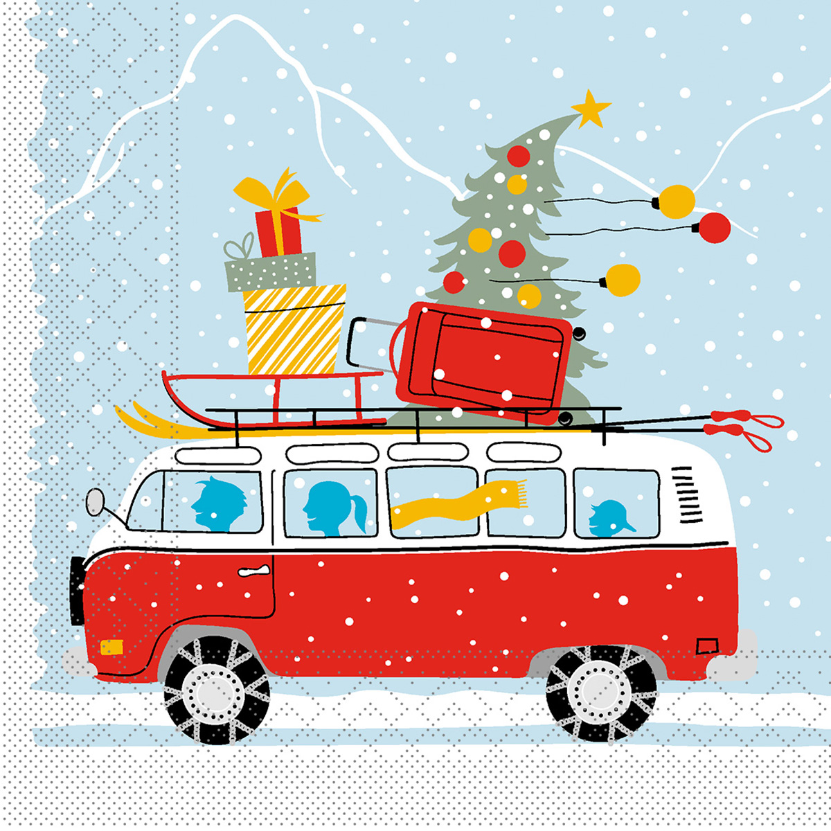 Servietten - Weihnachtsmotiv WINTER HOLIDAYS Tissue