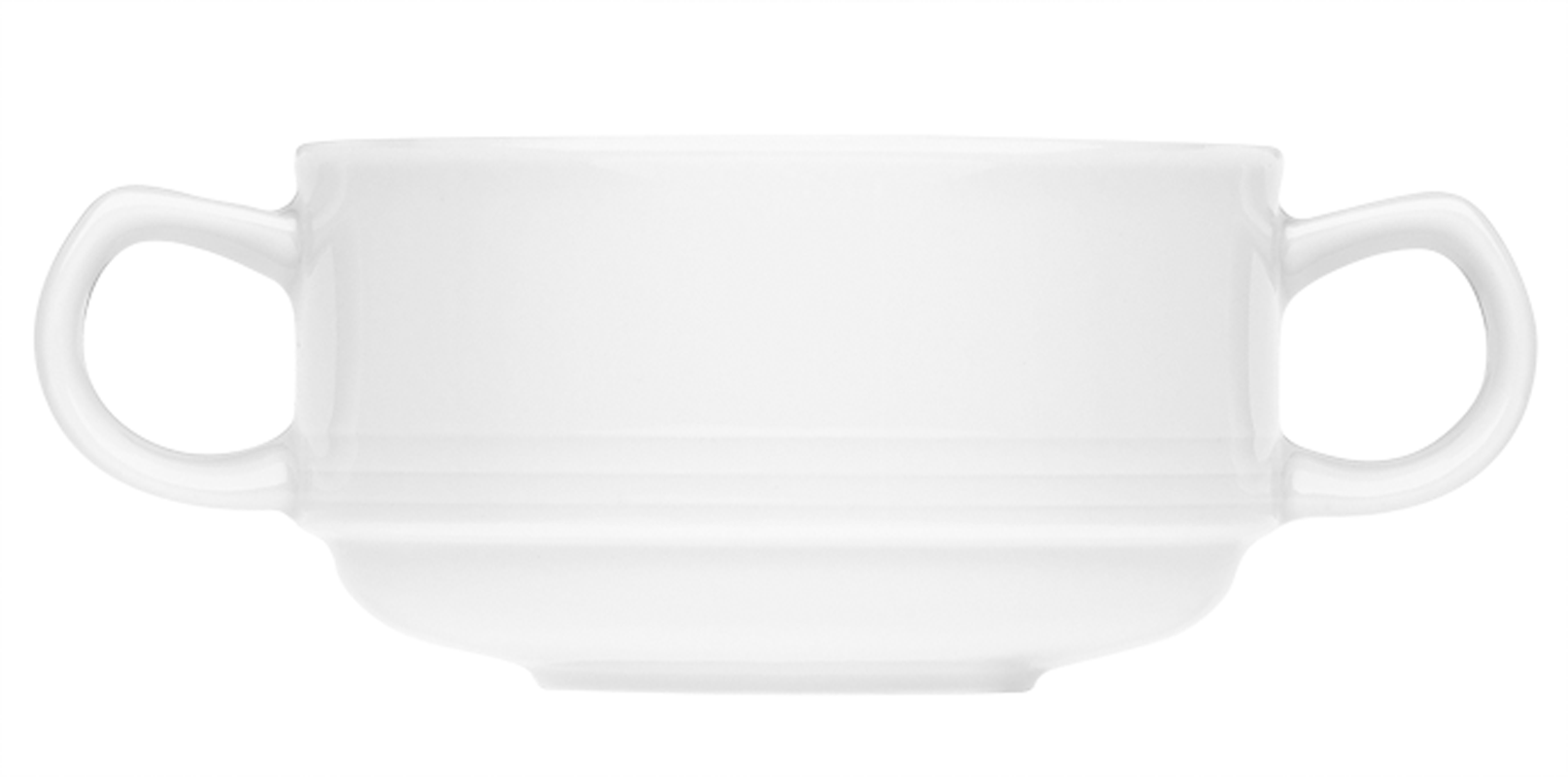 Bauscher, Dialog - Suppen-Obere stpb., weiss, uni, 0,27 ltr.